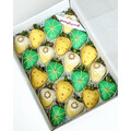 20pcs Green, Yellow, Gold & White Chocolate Strawberries Gift Box